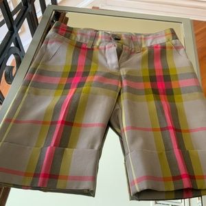Burberry Check Tailored Shorts NEW